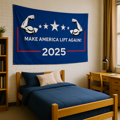 Make America Lift Again Fitness Dorm Flag
