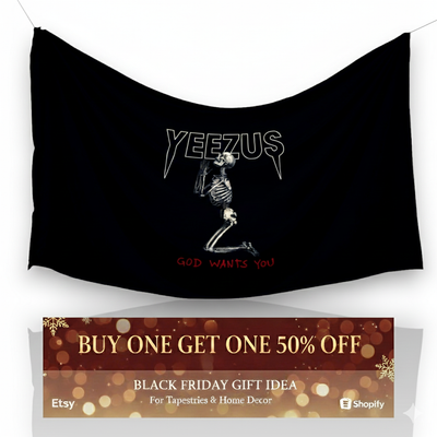 Kanye West "Yeezus God" Dorm Flag