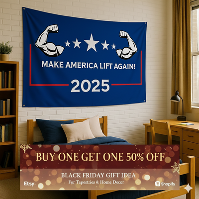 Make America Lift Again Fitness Dorm Flag
