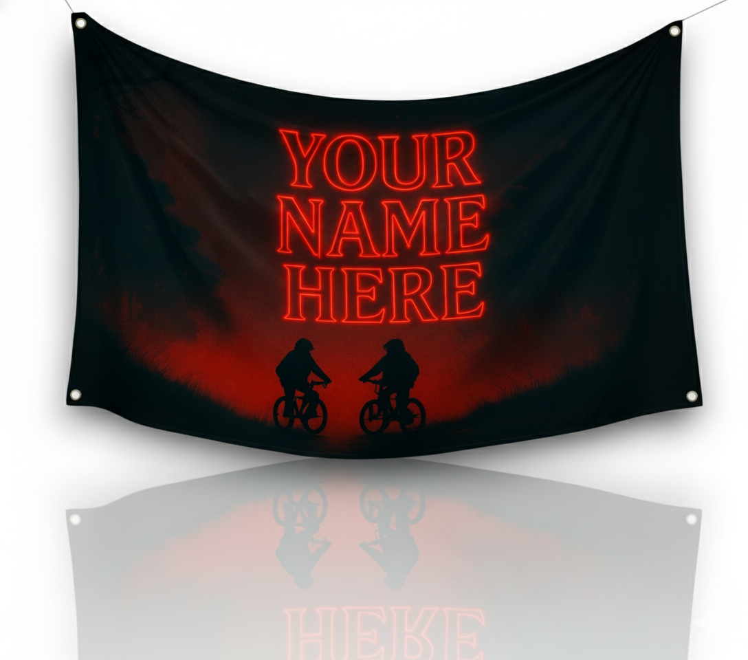 Custom Name Design Yourself Stranger Things Wall Dorm Flag