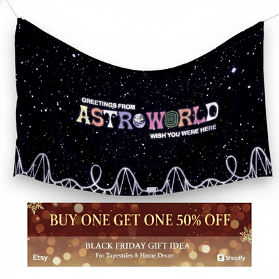 Travis Scott "Astroworld Sky" Dorm  Flag