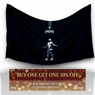 Kanye West "Yeezus Black" Dorm Flag