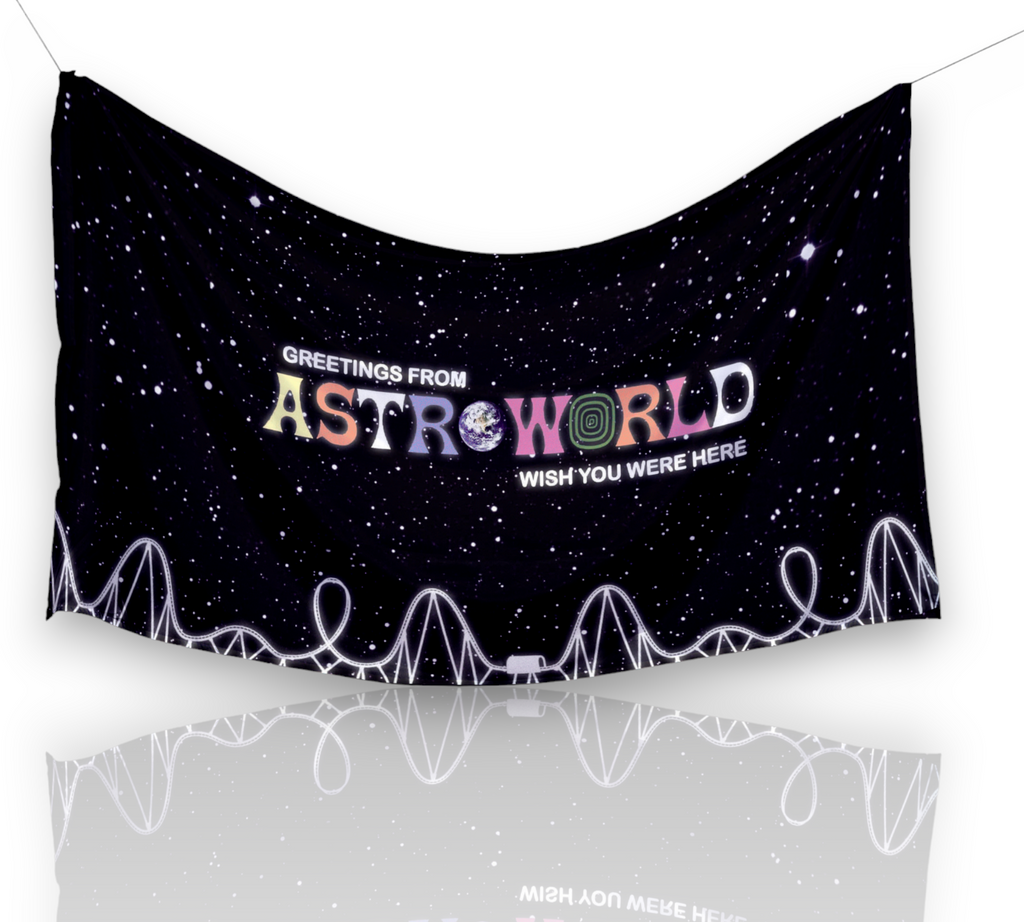 Travis Scott "Astroworld Sky" Dorm  Flag