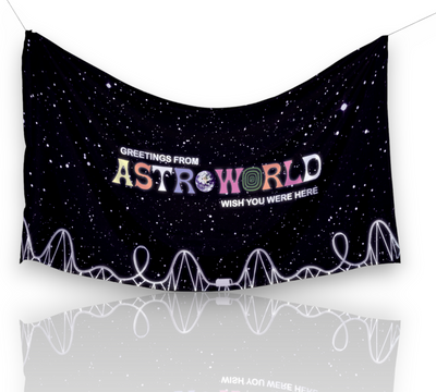 Travis Scott "Astroworld Sky" Dorm  Flag