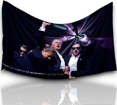 Donald Trump Free The End Dorm Flag